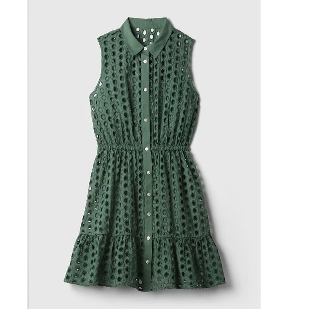 Gap Eyelet Tiered Mini Dress - Picture 5 of 5